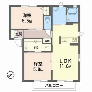 ルミエール A棟【1階】の間取り
