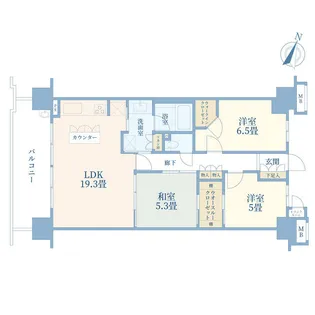 ローレルコート南浦和【11階】の間取り