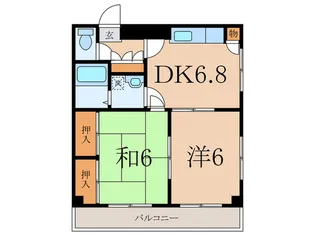 田嶋マンション【1階】の間取り