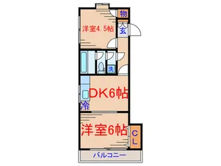 リバ-サイド武蔵小杉【3階】の間取り