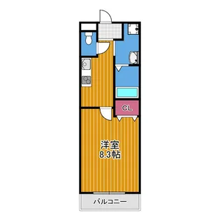 ラ メール本町A棟【3階】の間取り