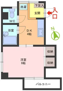 ボナール四ツ井【1階】の間取り