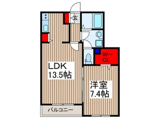 コ-トエレガンス【3階】の間取り