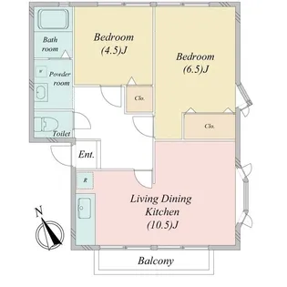 ウインディアN4【1階】の間取り