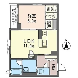 ベルメゾン川崎羽田【1階】の間取り