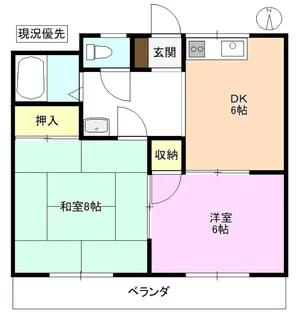 千曲グリーンハイツ【1階】の間取り