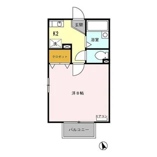 グランディール【2階】の間取り