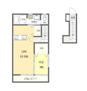 エルフォート パトリア【2階】の間取り