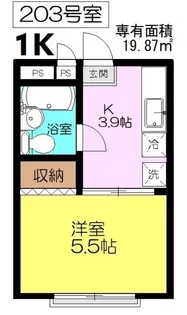 コーポルミネ【2階】の間取り