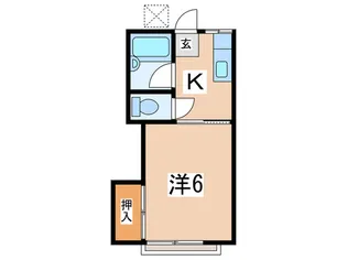 ヒルズ・フジサワ【1階】の間取り