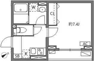 ウインドテラス セカンド 八広II【2階】の間取り