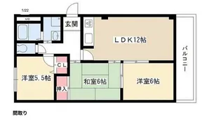 グリーンヒルズ白山【4階】の間取り