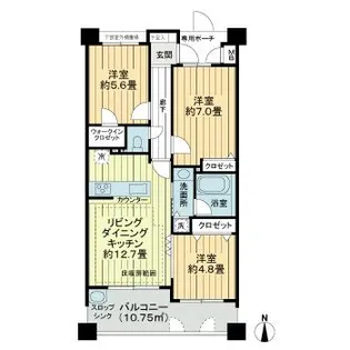 リブゼ横浜ブライトスクエア【5階】の間取り