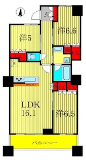 ヴィナシス金町タワーレジデンス【37階】の間取り