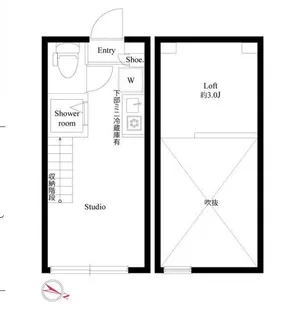 ハーモニーテラス西小岩V【2階】の間取り
