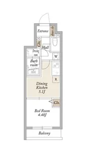 KDXレジデンス池袋要町【1階】の間取り