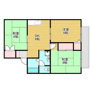 ジュンハイツ【2階】の間取り