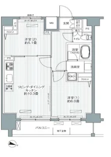 センテニアル王子神谷【10階】の間取り
