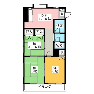 エクセレンツ青砥【2階】の間取り