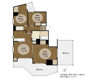パラッツオ相模原【6階】の間取り