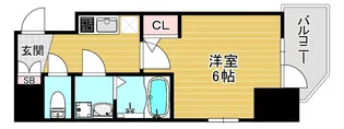 エスリード ザ・グラン天六【2階】の間取り