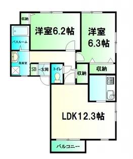 ルミナリエ祇園【2階】の間取り