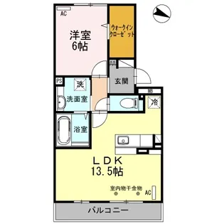 ボンシック1番館【2階】の間取り