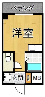 ロイヤルコート西宮門戸【3階】の間取り