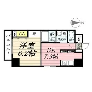 レベント岐阜【6階】の間取り