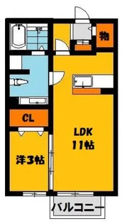 パルフェタムール【2階】の間取り