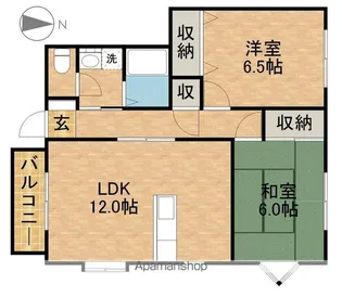 ハイステージ新橋B【1階】の間取り