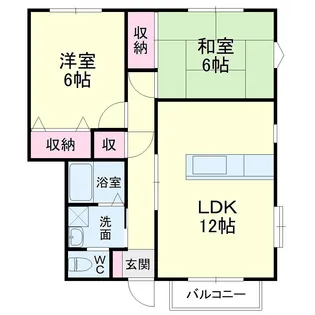 ハイステージ新橋B【1階】の間取り