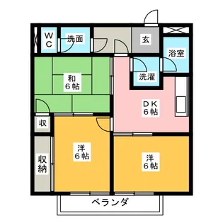 コーポ五条【2階】の間取り