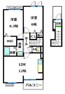 ルーラルフジ【2階】の間取り