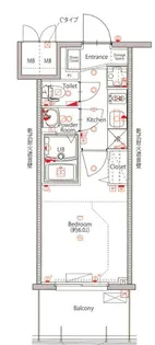 MAXIV新栄【11階】の間取り