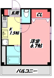 メゾン太子橋【4階】の間取り