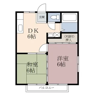 コーポセドル長浦【2階】の間取り
