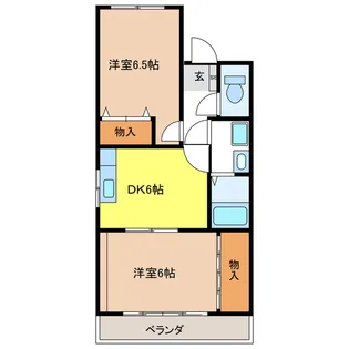 エステート棚瀬【4階】の間取り