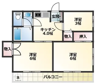 マンションオバタ【1階】の間取り