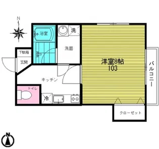 Wynnメゾン舟入【1階】の間取り