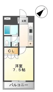 コーポ・ロコモーションK【2階】の間取り