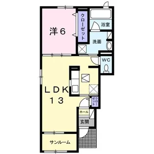 ラ.ノストラ.カーサK IV【1階】の間取り