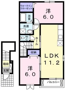 グリーンアヴェニュー II【2階】の間取り