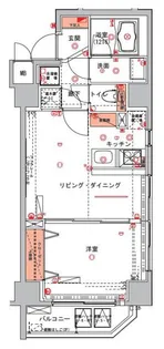ハーモニーレジデンス浅草【6階】の間取り
