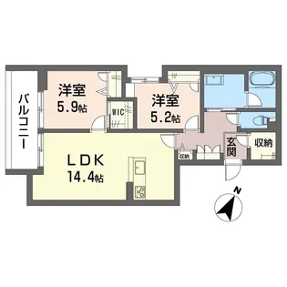 クレストガーデン【2階】の間取り