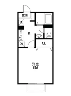 はっぴい東明B棟【1階】の間取り