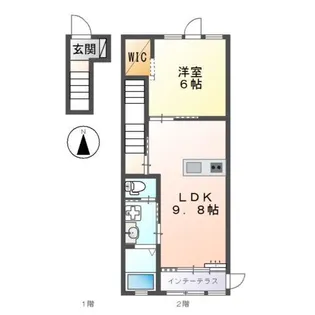 レジディアII【2階】の間取り