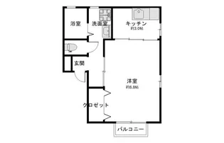 フィロス橋本【1階】の間取り