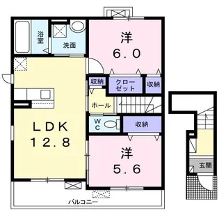 リヒト・コオリ 参【2階】の間取り