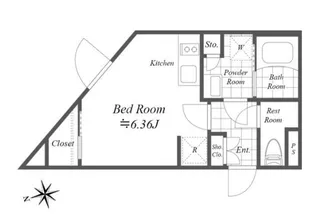 Reve Residence 白金台【2階】の間取り